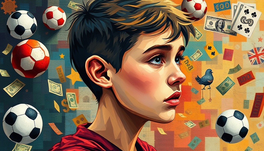 Abstract depiction of gambling addiction among students