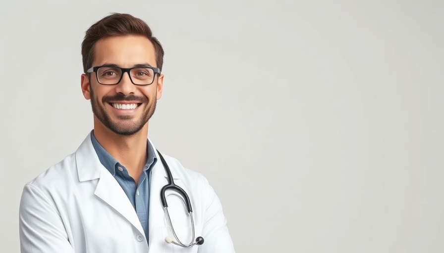 RWJUH Somerset Chief Medical Officer smiling in a white coat