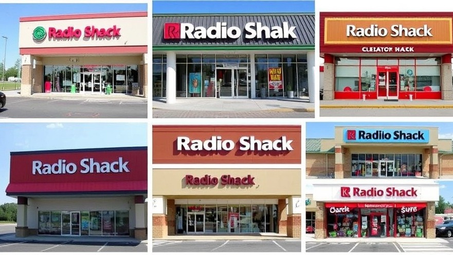 Various Radio Shack store locations captured in actual public domain images.