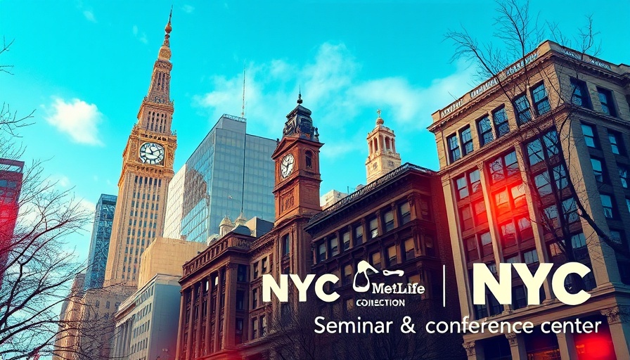Artistic NYC landmarks collage promoting NYCSCC New Site Offerings 2024.