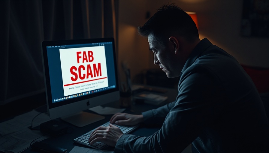 Illustration of a job scam concept with worried person.