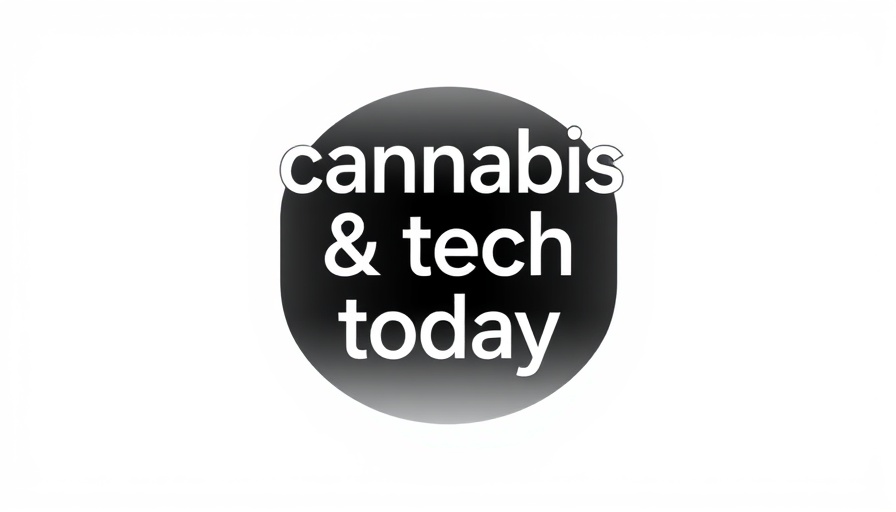 Modern 'cannabis & tech today' logo, cannabis advocacy