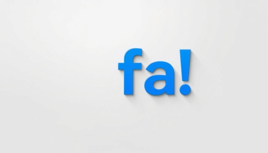Modern blue 'fa!' logo on light gray background, bold typography.