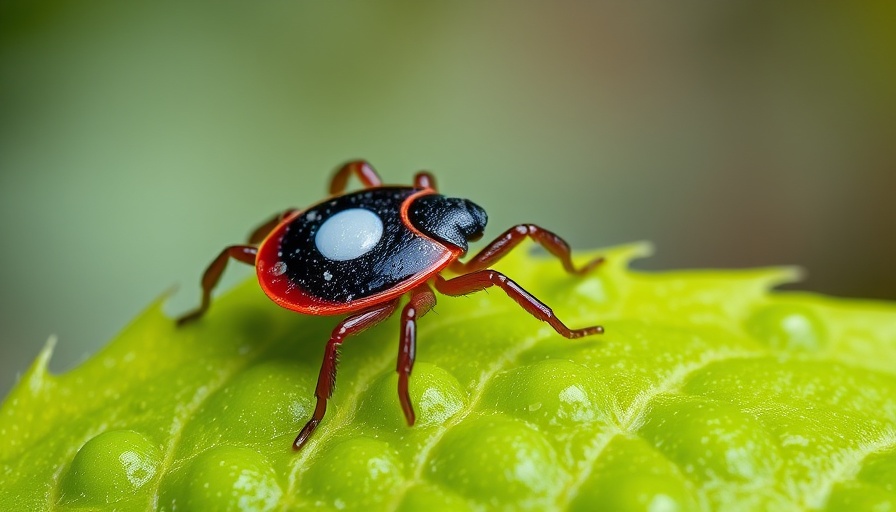 Lone star tick on leaf, macro view for Alpha-Gal Syndrome Management Strategies.