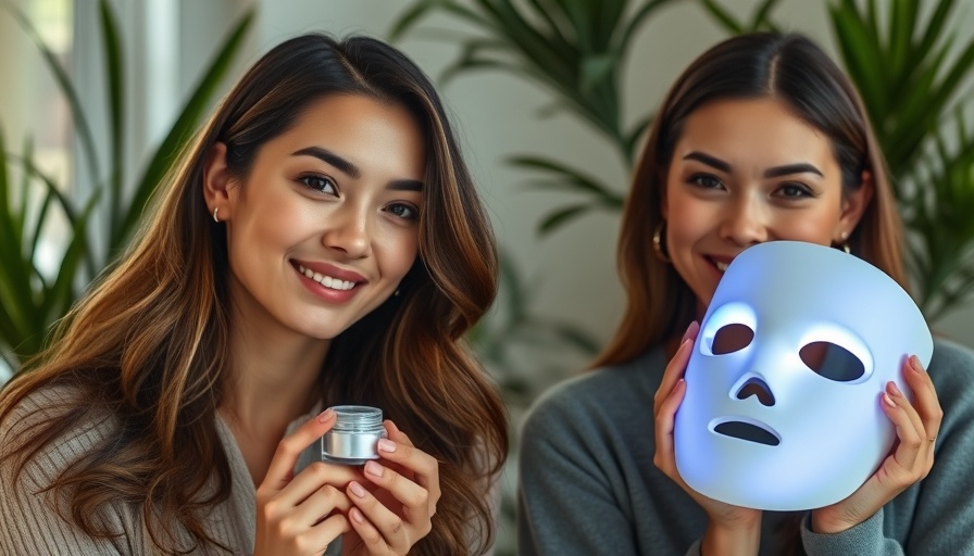Women displaying best LED masks for acne treatment.