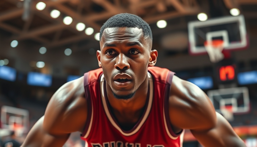 Focused basketball player preparing to move on the court; Suns focus on future development.