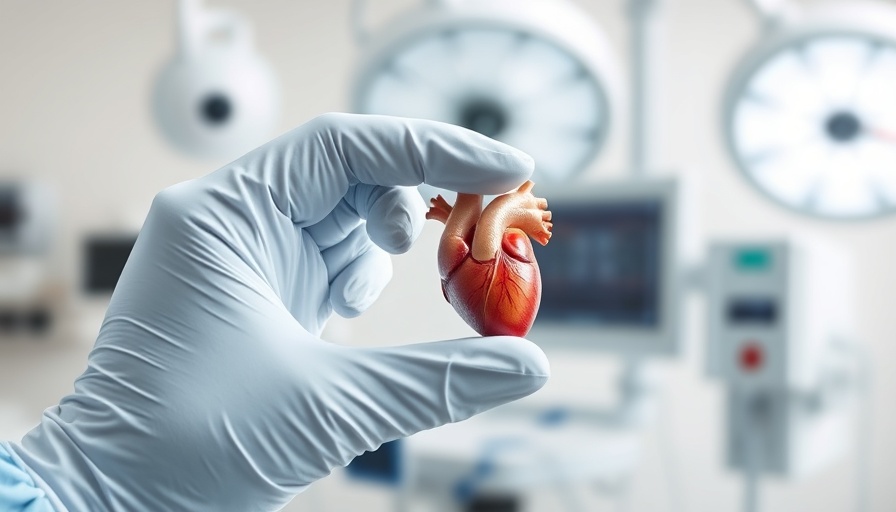 Surgeon's hand holding heart valve during DAPT After Valve-in-Valve TAVI