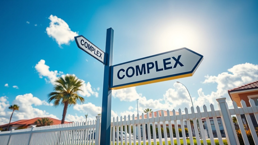 Signpost at 48-room psychiatric care campus Maricopa under sunny sky.