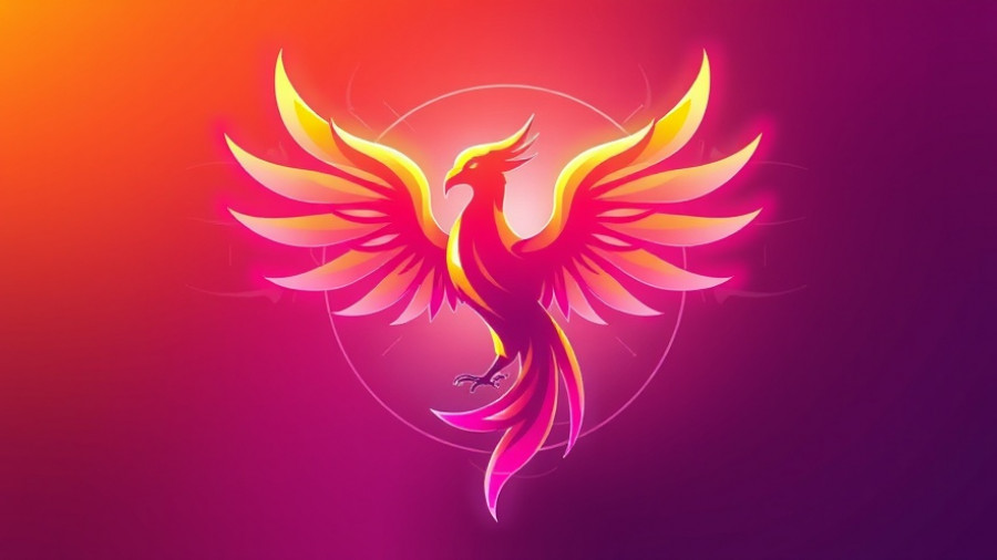 Vibrant Phoenix bird logo representing best craft breweries in Phoenix