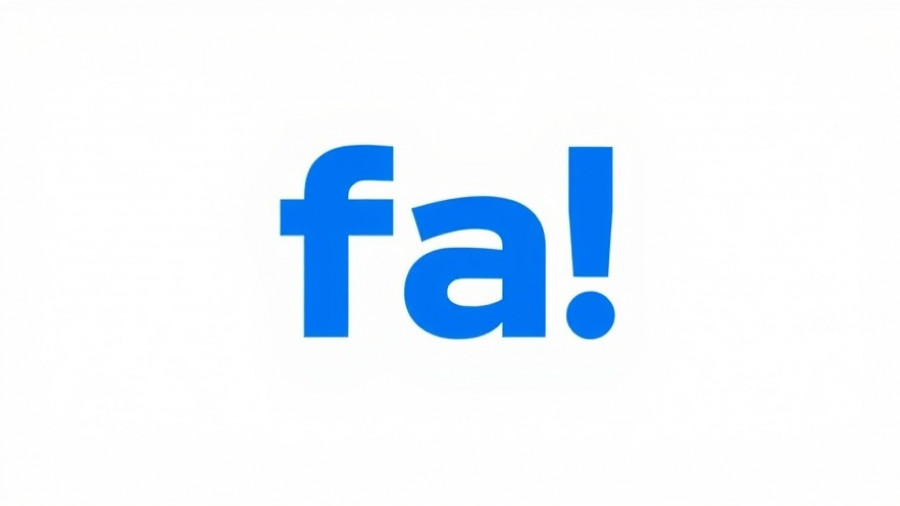 Bold 'fa!' logo in blue on gray background.