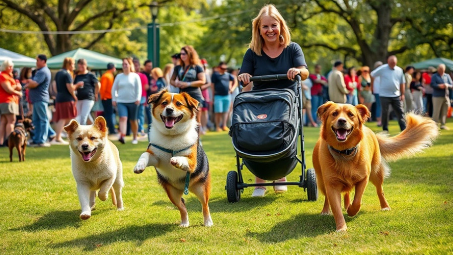 Walk to Save Animals 2025 event with dogs and participants.