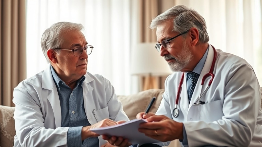Doctor consulting with an older adult about SGLT2 inhibitors.
