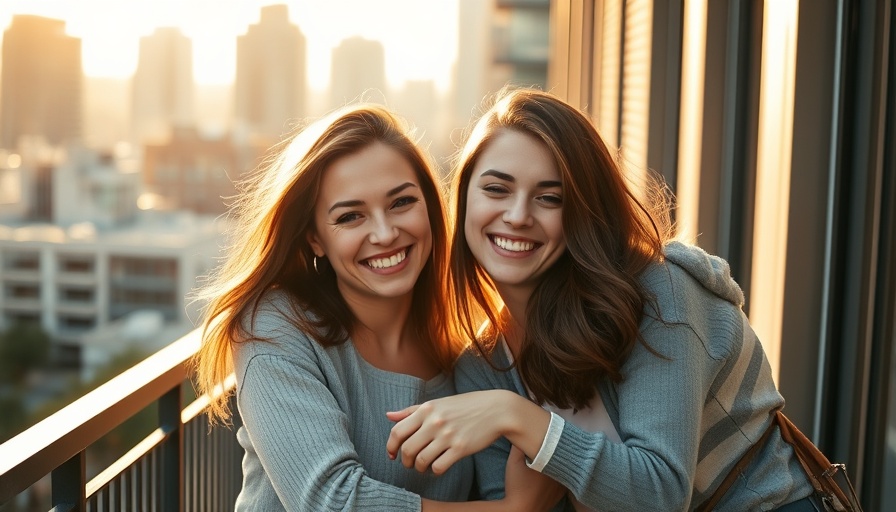 Two women embracing and smiling, reflecting ayurvedic habits for healthy living.