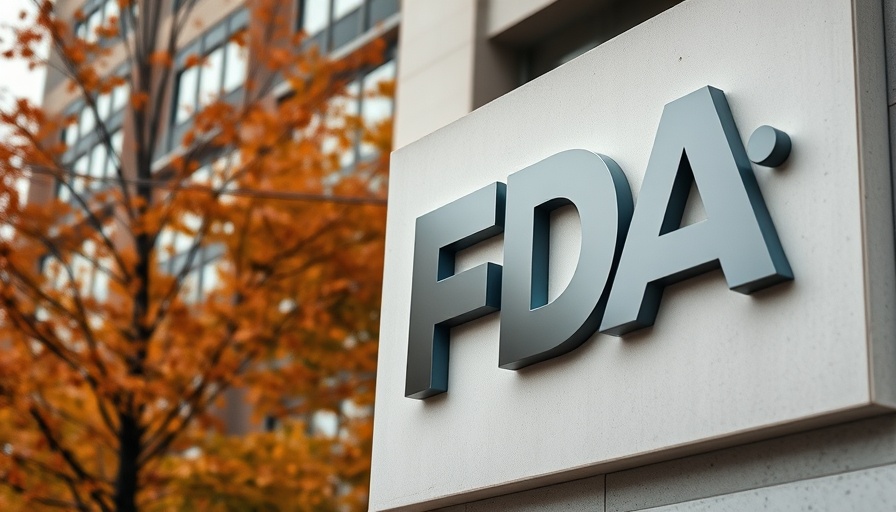 FDA building sign related to hydrocortisone oral solution approval.