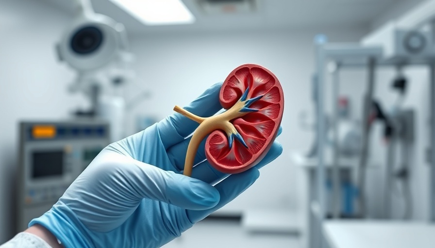 Doctor holding a kidney model; Pegcetacoplan Kidney Treatment.
