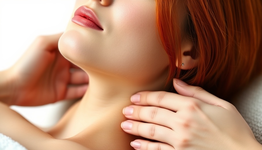 Serene woman enjoying a neck massage as part of natural remedies for pain and inflammation.