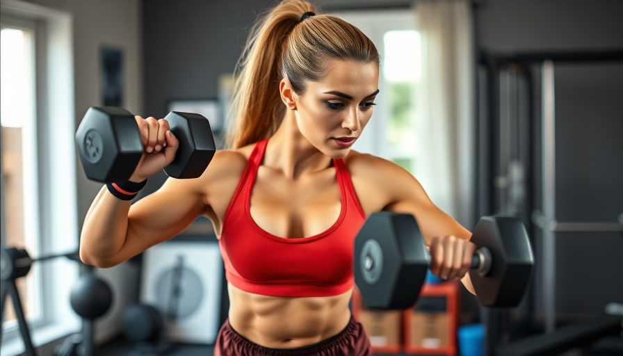 Ripped Total Body Workout with woman exercising in gym.