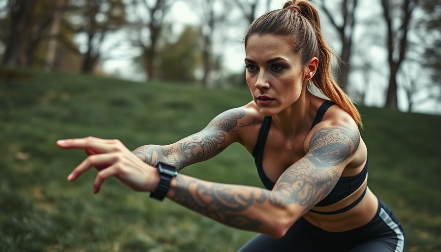 Woman performing leg strength assessment outdoors for women's health.