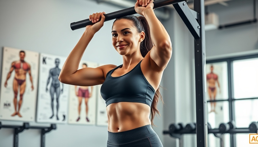 Woman testing grip strength in gym for health benefits.
