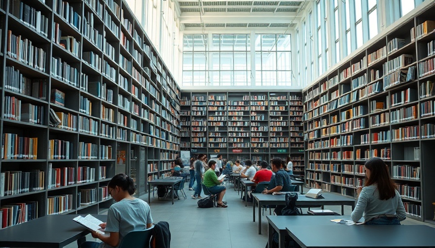 Students studying in a modern library, NEET PG exam centres Kerala.
