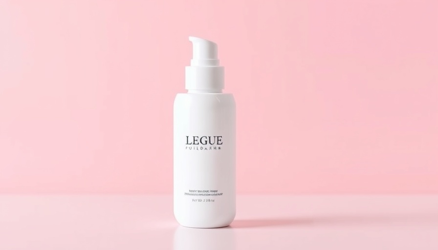 Elegant moisturizer bottle for men's skin tightening on pastel background.