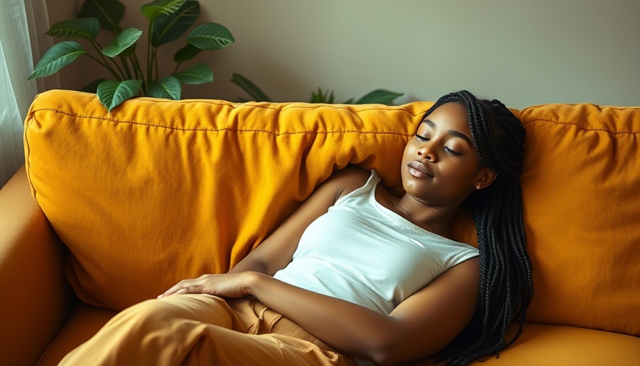 Relaxed individual enjoying Phoenix Arizona lifestyle on a cozy sofa.
