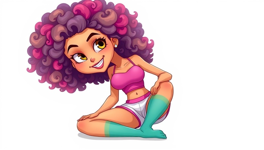 Cartoon woman seated confidently, representing postpartum confidence
