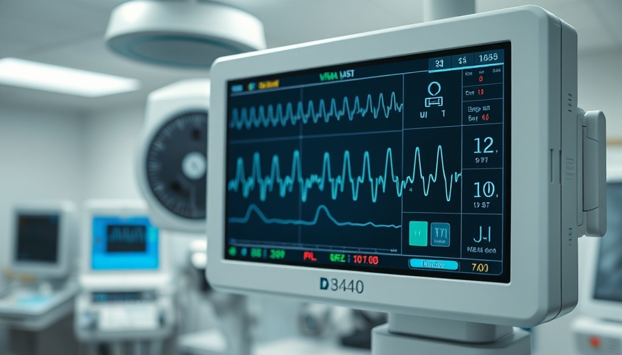 Medical monitor displaying vital signs related to intracerebral hemorrhage treatment.