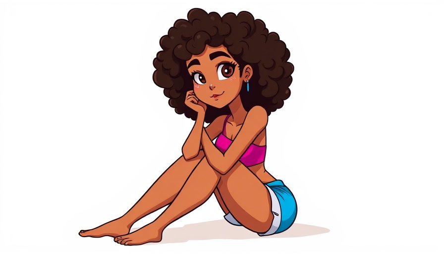 Cartoon woman seated in casual attire, restore confidence in your smile