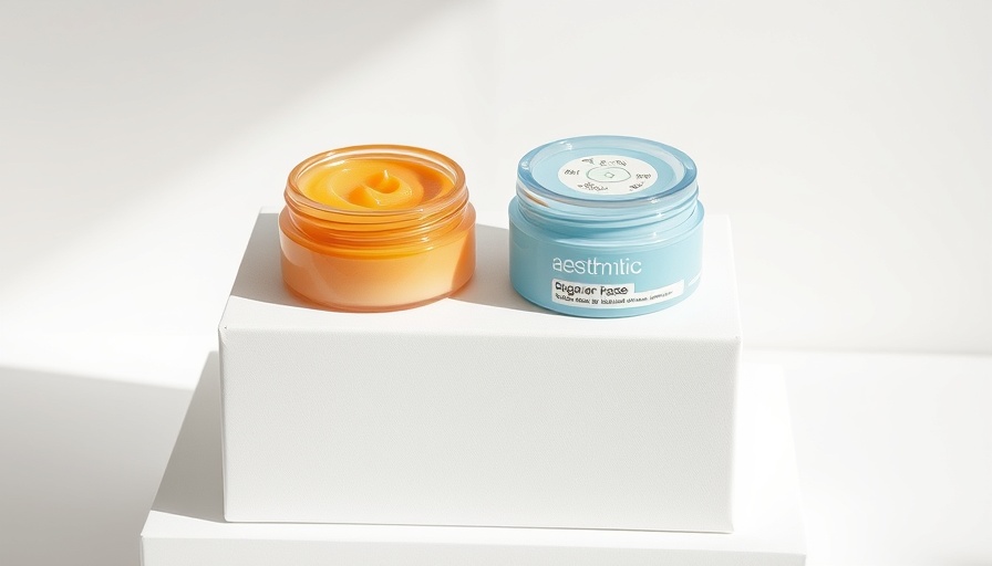 Eco-friendly beauty products on white box for green beauty tips.