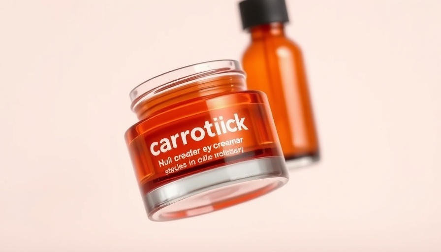 Best Eye Cream for Tired Eyes - Carrot & Stick products close-up.