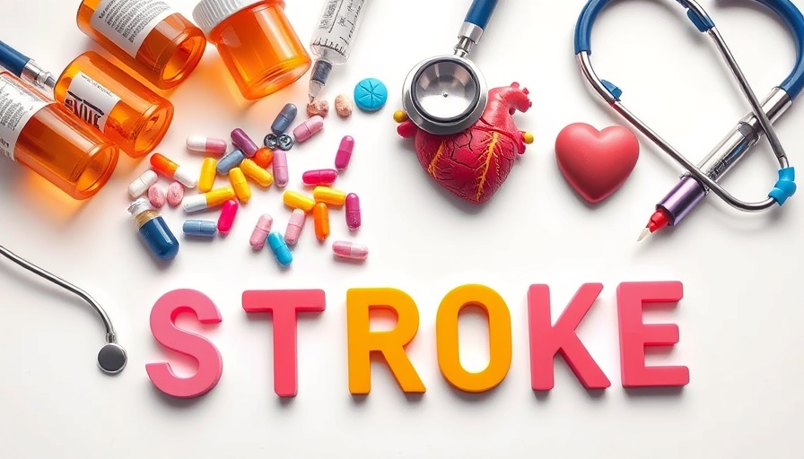 Medical tools symbolizing surgery plus speech therapy after stroke.
