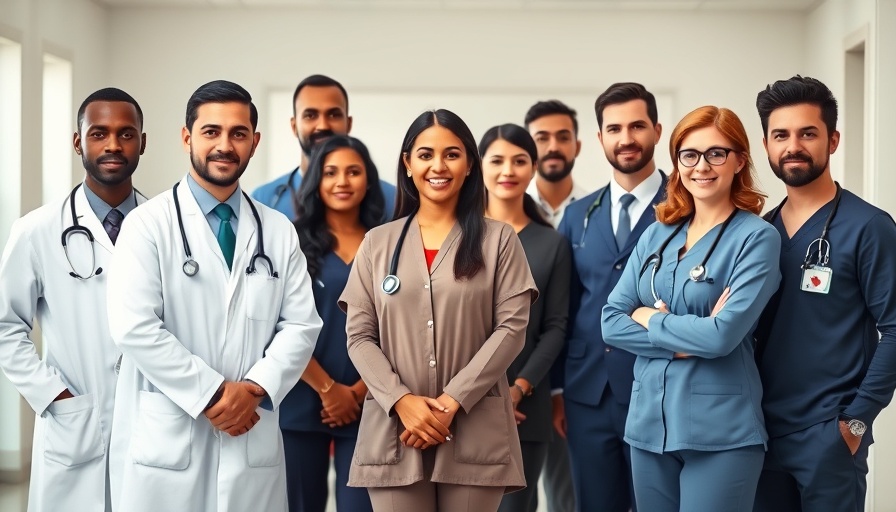 Medical professionals standing together, Medinirai Medical College harassment row.