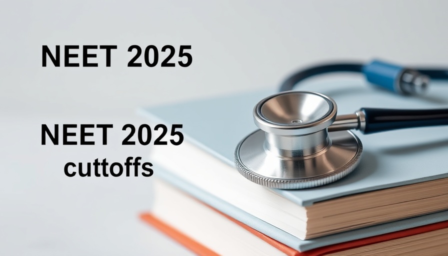 Stethoscope on books representing MBBS cutoffs Karnataka 2025.