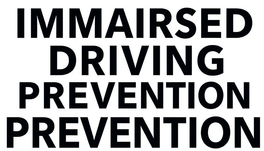 Bold text graphic for Arizona impaired driving prevention.