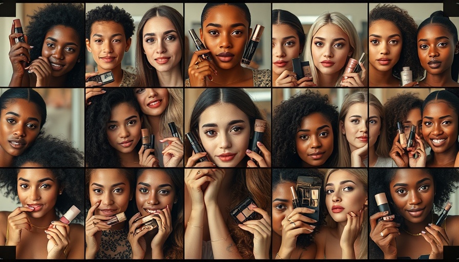Diverse individuals showcasing best Tarte products in film strip style.