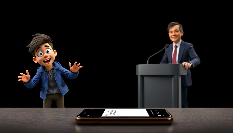 Dynamic scene illustrating vaccine misinformation with animated figures and smartphone notification.