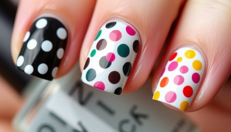 Polka dot nails summer trend: vibrant and stylish designs.