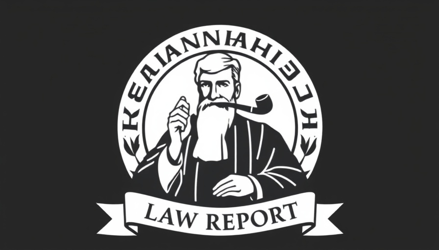 Cannabis Law Report logo depicting judge, regulated drug market concept.