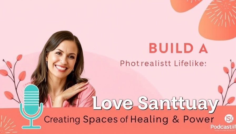 Love sanctuary for women in business podcast promotional poster.
