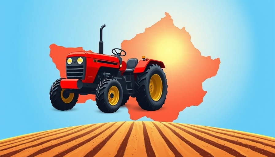 2024 Crop Season Insight: Map with tractor and sun illustration