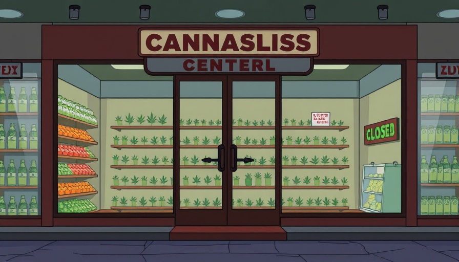 Closed cannabis store illustrating Texas THC ban impact.