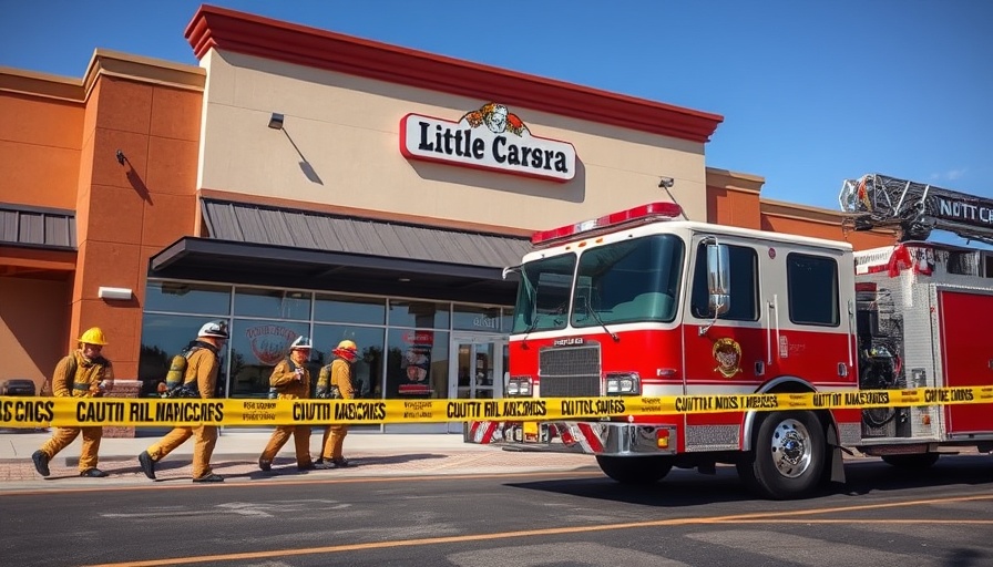 Maricopa firefighters handle gas leak at commercial site.