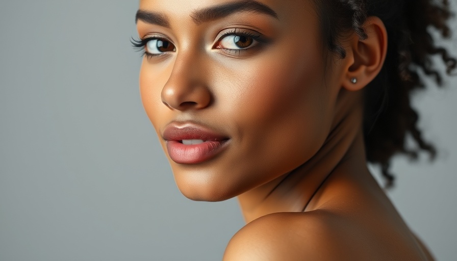 Confident young woman with glowing skin and radiant expression.