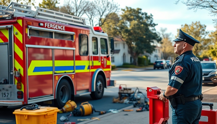 Glennwilde fire safety emergency response scene