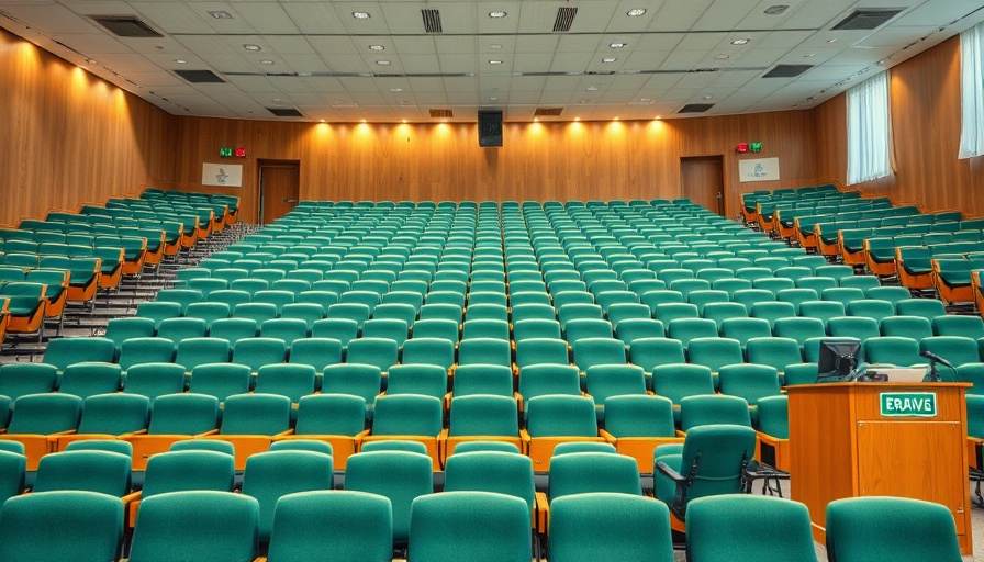 Lecture hall representing MBBS seats in Punjab