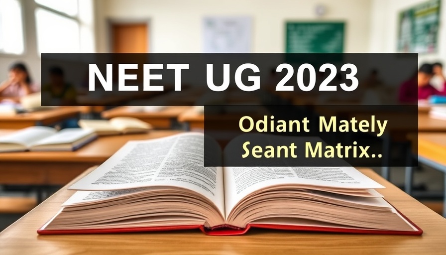 Education setup depicting NEET UG 2025 seat matrix for Odisha