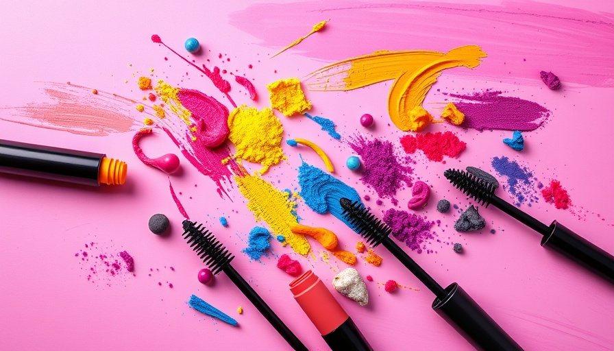 Vibrant mascaras on pink; best colorful mascaras.