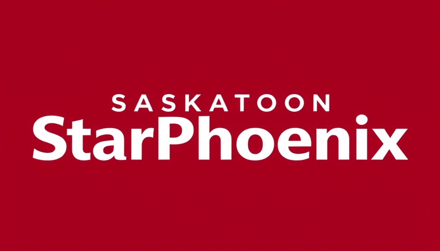 Saskatoon StarPhoenix logo on maroon background