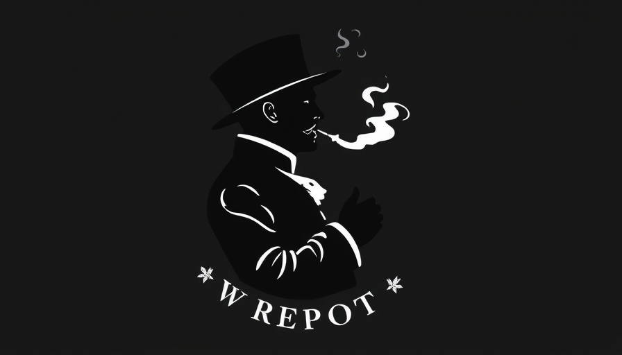 Cannabis Law Report logo with historical figure smoking.